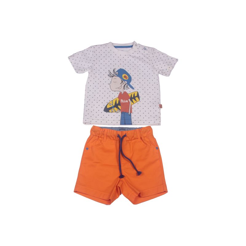PILLIN - Conjunto Bebe Niño Naranja Pillin PILLIN