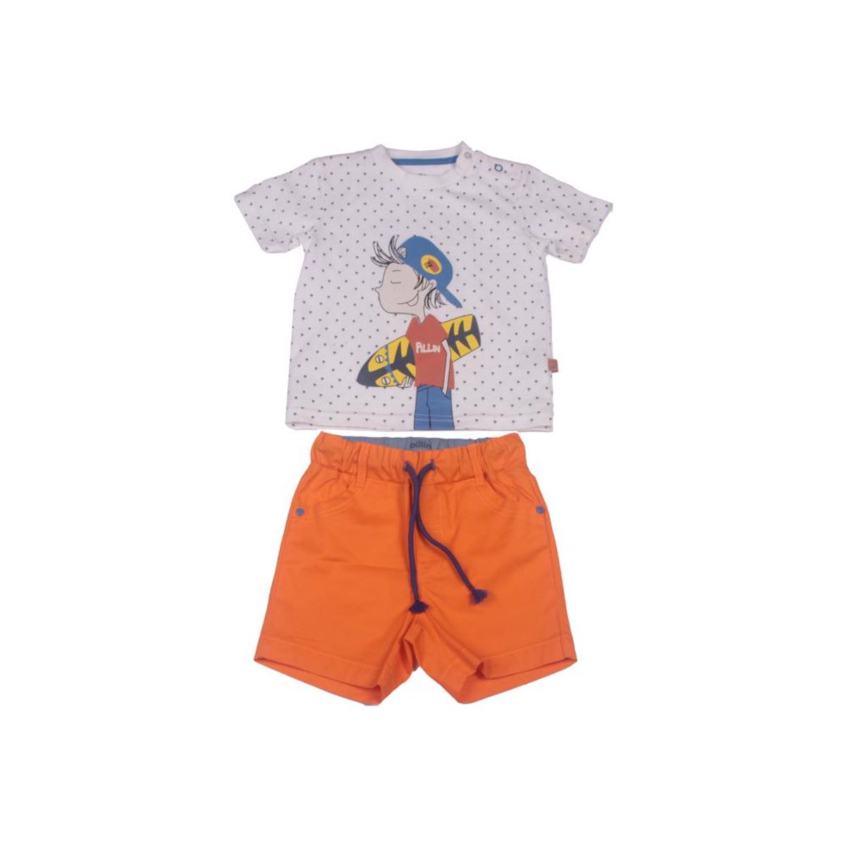 PILLIN - Conjunto Bebe Niño Naranja Pillin PILLIN