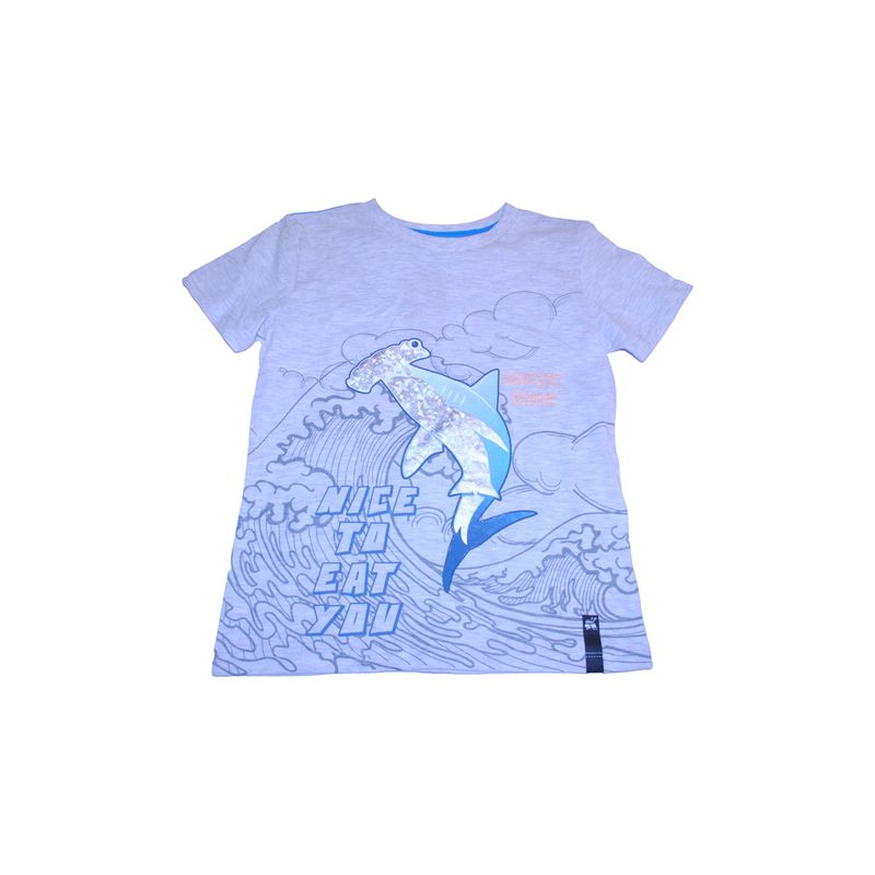 PILLIN - Polera Niño Gris Pillin PILLIN