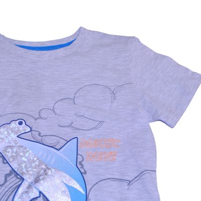 Imagen 2 del producto Polera Niño Gris
