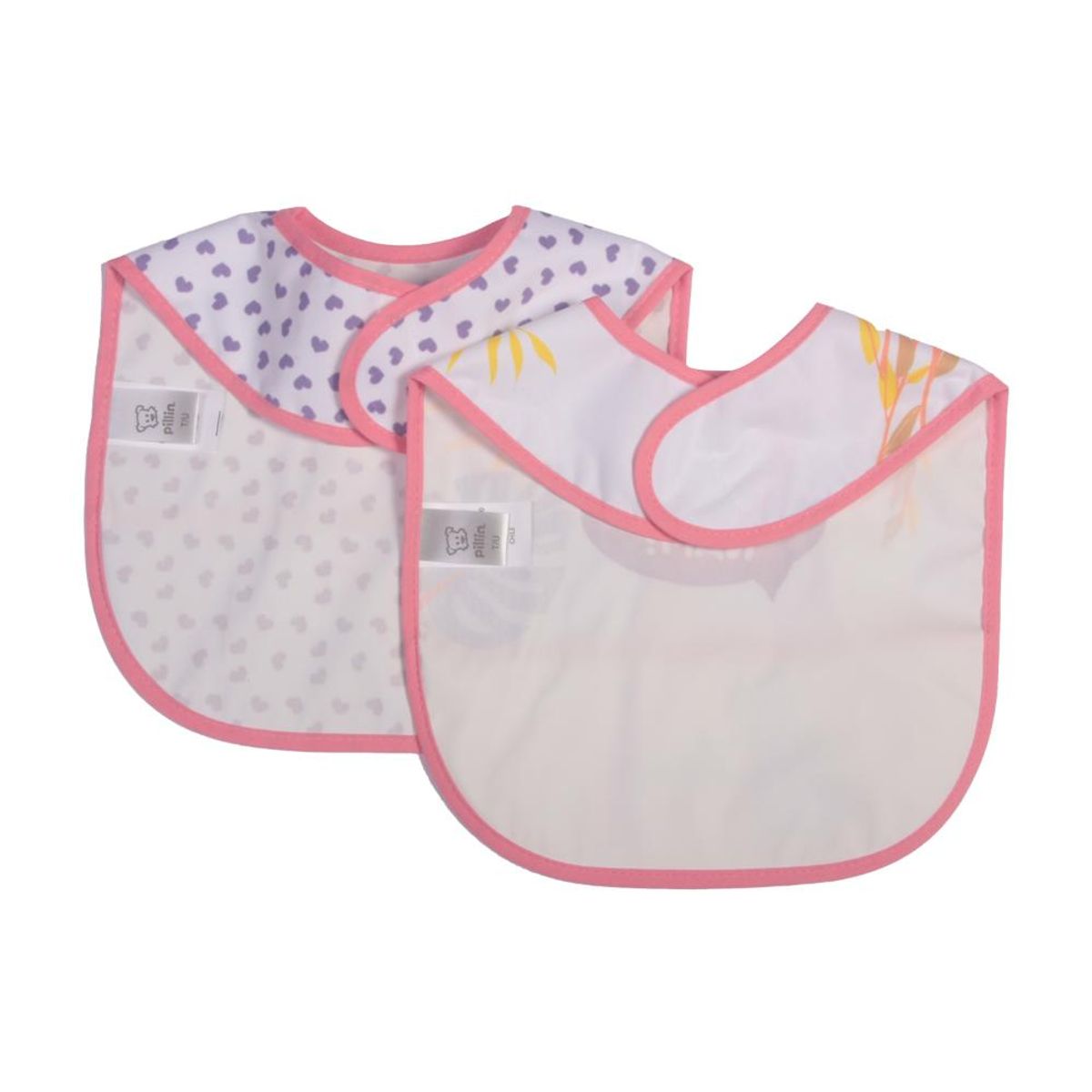 PILLIN - Set 2 Pzas Babero Bebe Niña Multicolor Pillín PILLIN