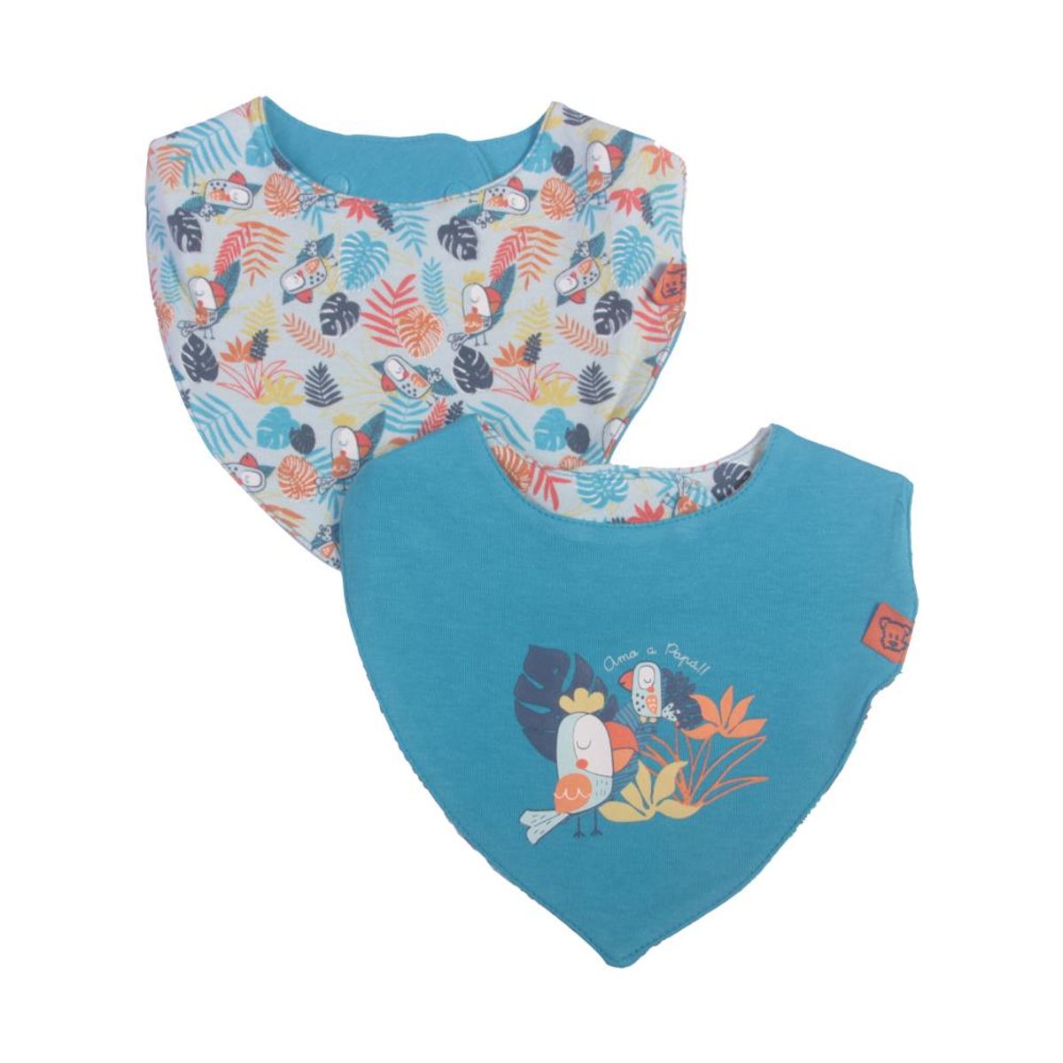 PILLIN - Set 2 Pzas Babero Niño Multicolor Pillín PILLIN