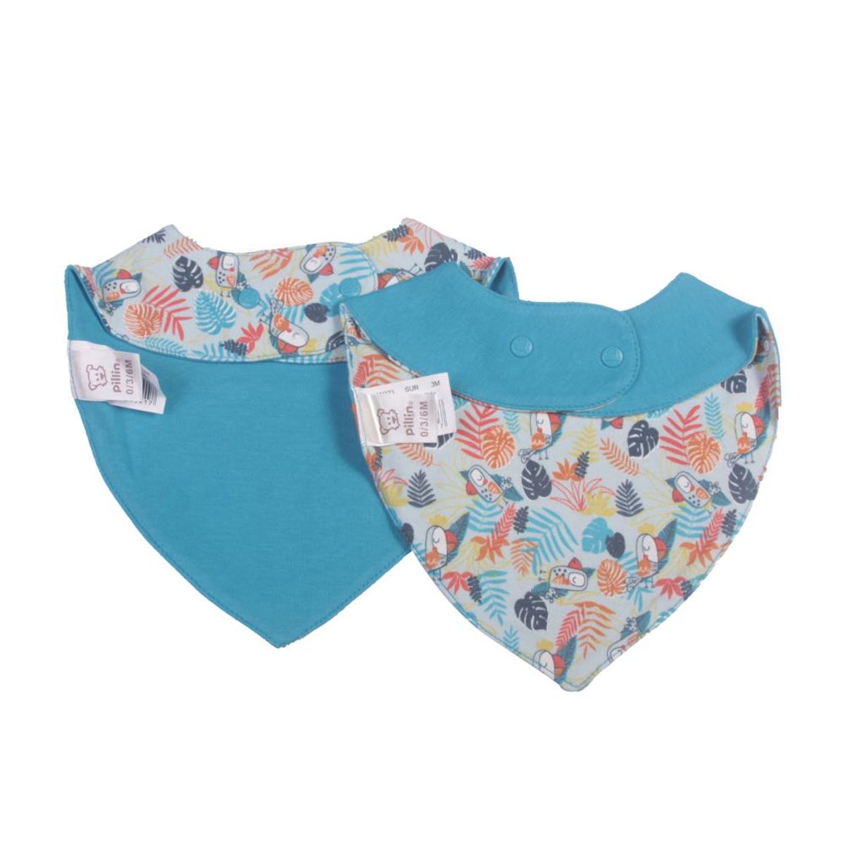 PILLIN - Set 2 Pzas Babero Niño Multicolor Pillín PILLIN