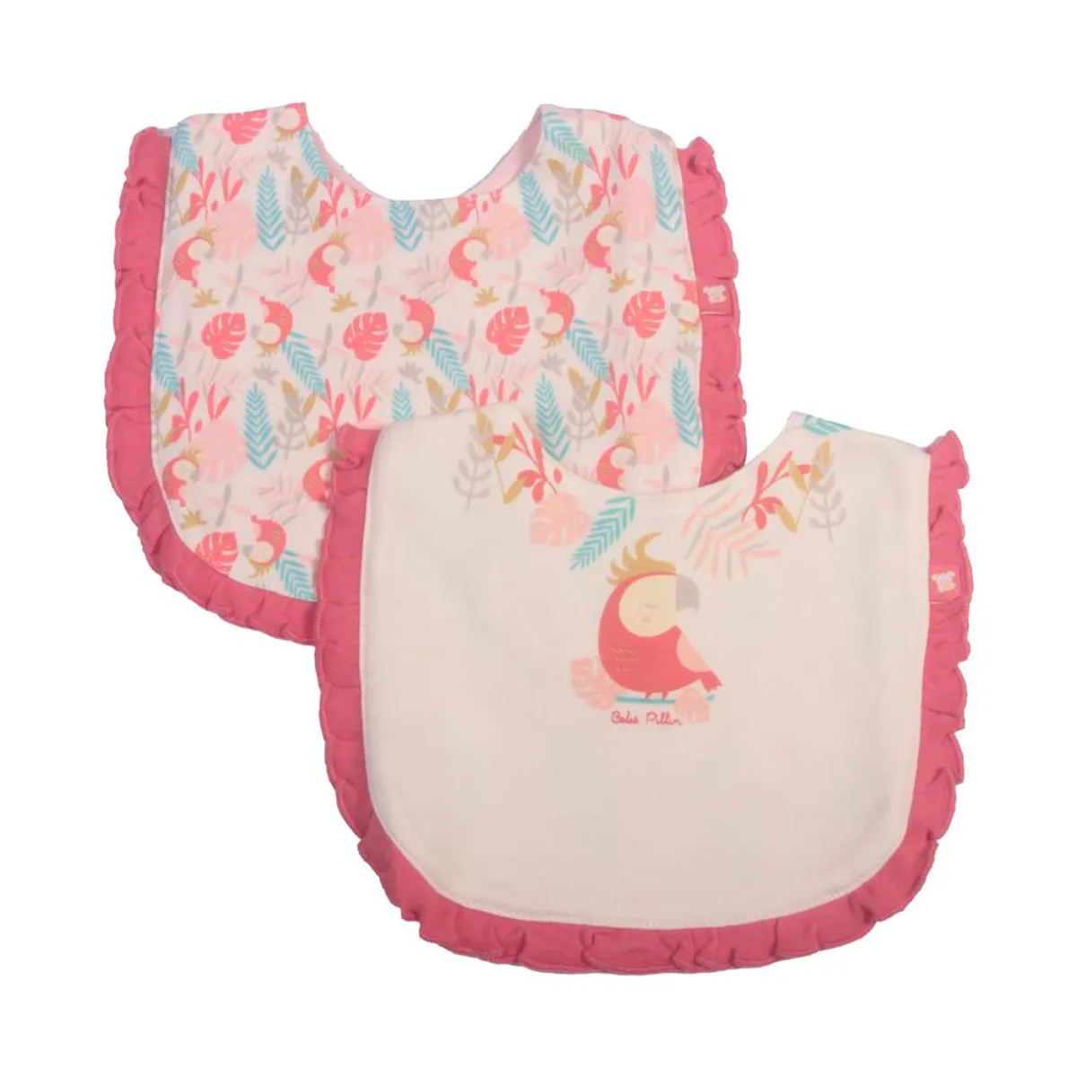 PILLIN - Set 2 Pzas Babero Niña Multicolor Pillín PILLIN