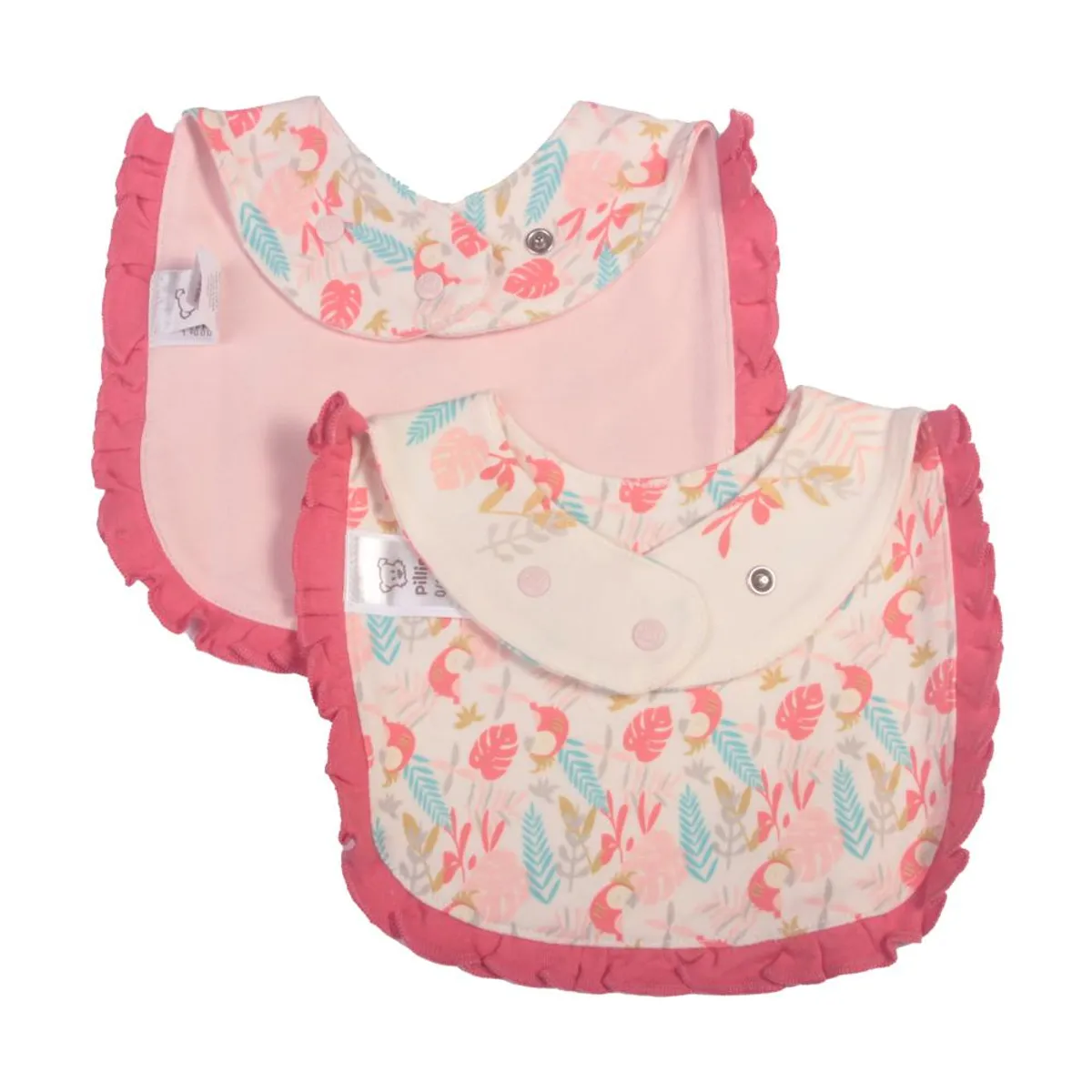 PILLIN - Set 2 Pzas Babero Niña Multicolor Pillín PILLIN