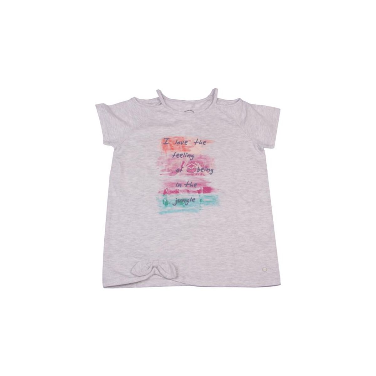 PILLIN - Polera Niña Gris claro Pillin PILLIN