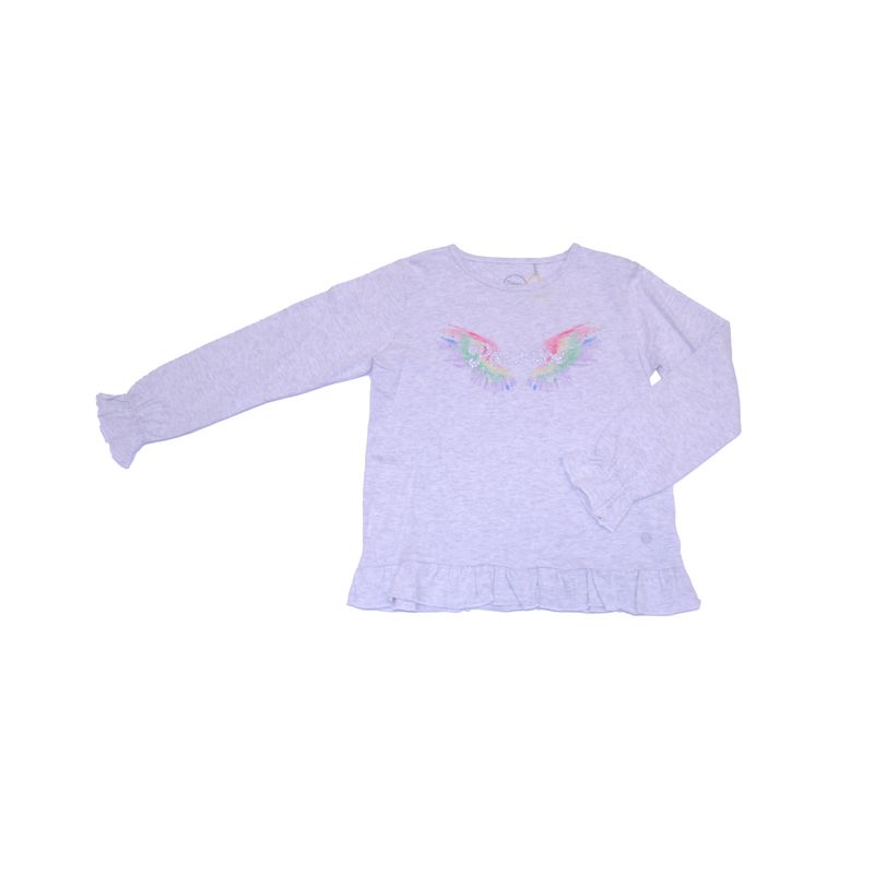 PILLIN - Polera Niña Gris claro Pillin PILLIN