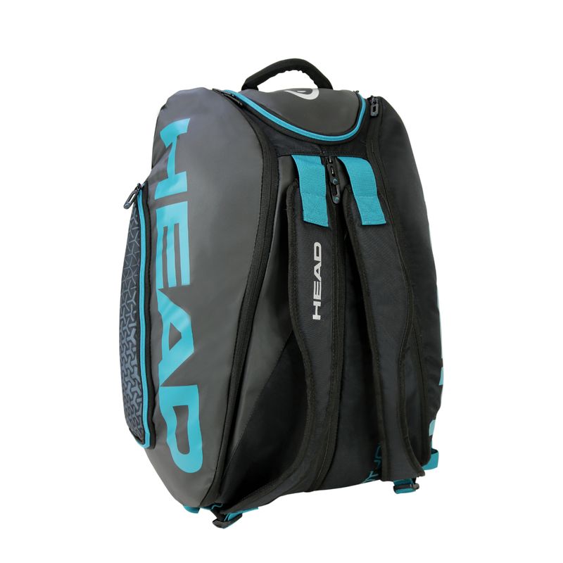 HEAD - Bolso Paletero Pro Padel 50 Negro Petroleo Head