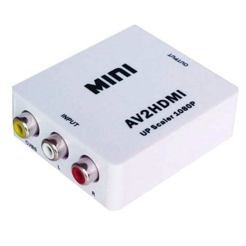 GENERICO - Adaptador Conversor Av Rca Análogo a Hdmi Digital