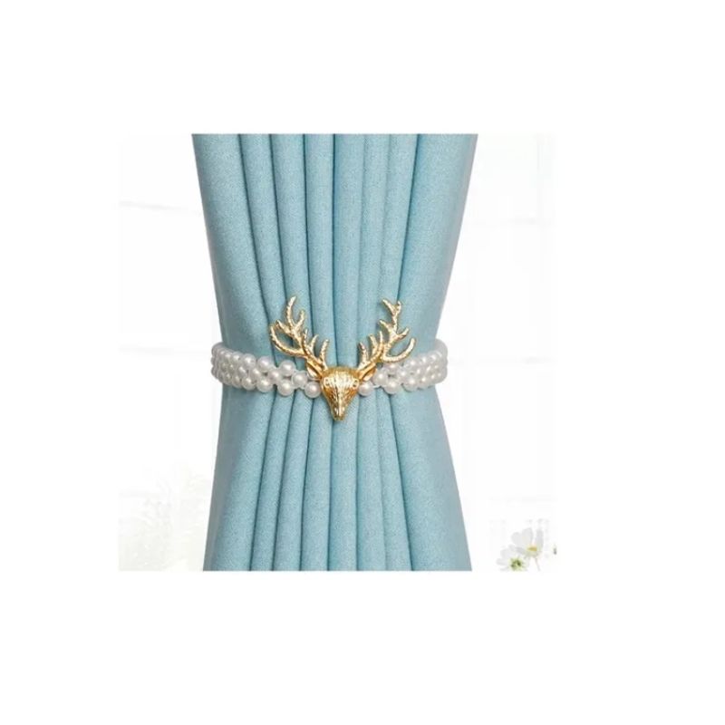 GENERICO - 2 Sujetador De Cortina Decorativo Hogar Accesorios Perla