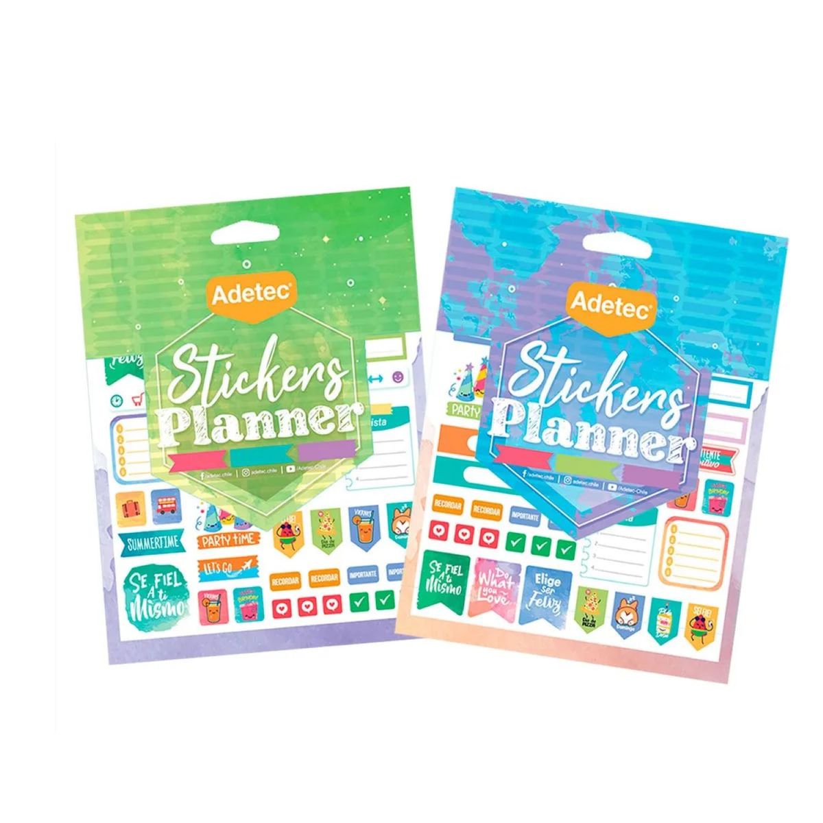 ADETEC - Blocks De Stickers Planner Y Travelblock Adhesivo Adetec