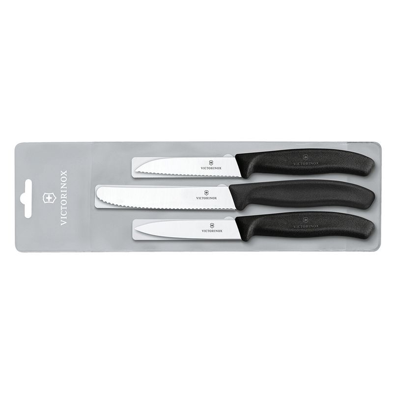 VICTORINOX - Juego Cuchillos Verdura color Negro Victorinox