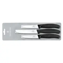 VICTORINOX - Juego Cuchillos Verdura color Negro