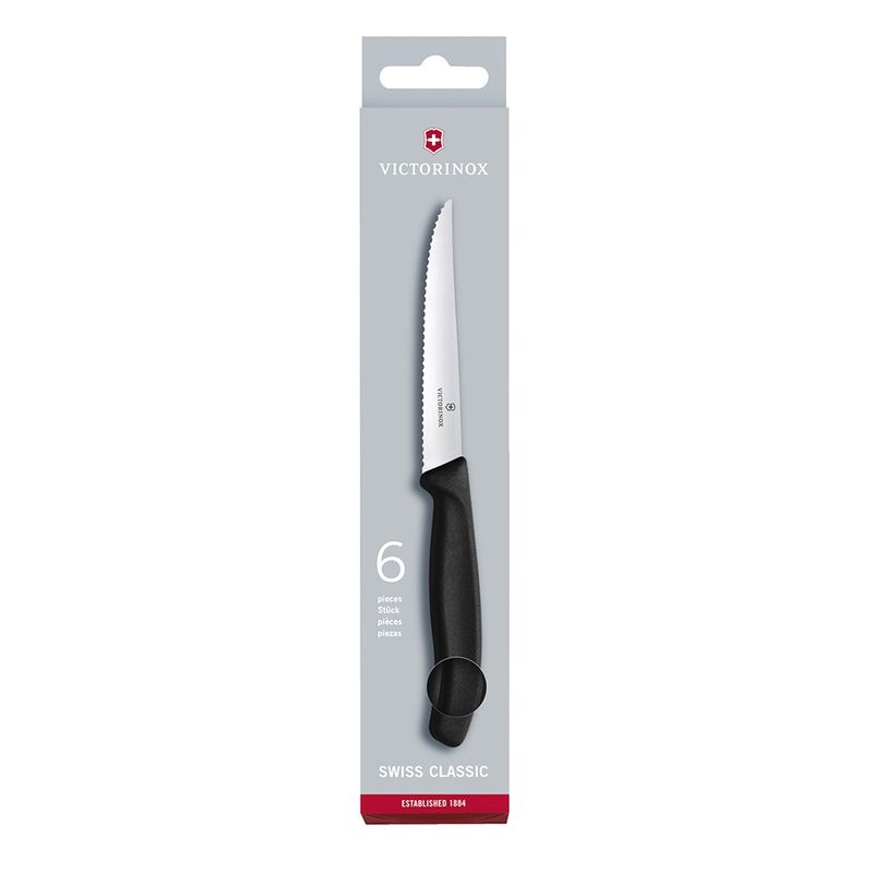 VICTORINOX - Juego de cuchillos para bistec Swiss Classic, 6 piezas. Victorinox
