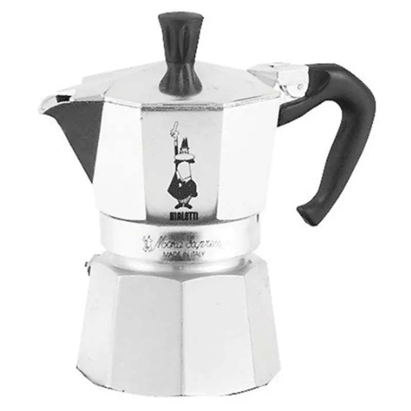 BIALETTI - Cafetera Bialetti Moka Express Italiana 3 Tazas (130 ml Capacidad)