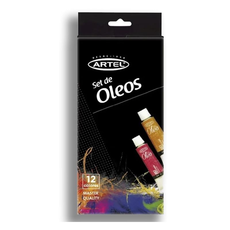 ARTEL - Set De Pinturas Óleo 12 Colores Unidades Artel