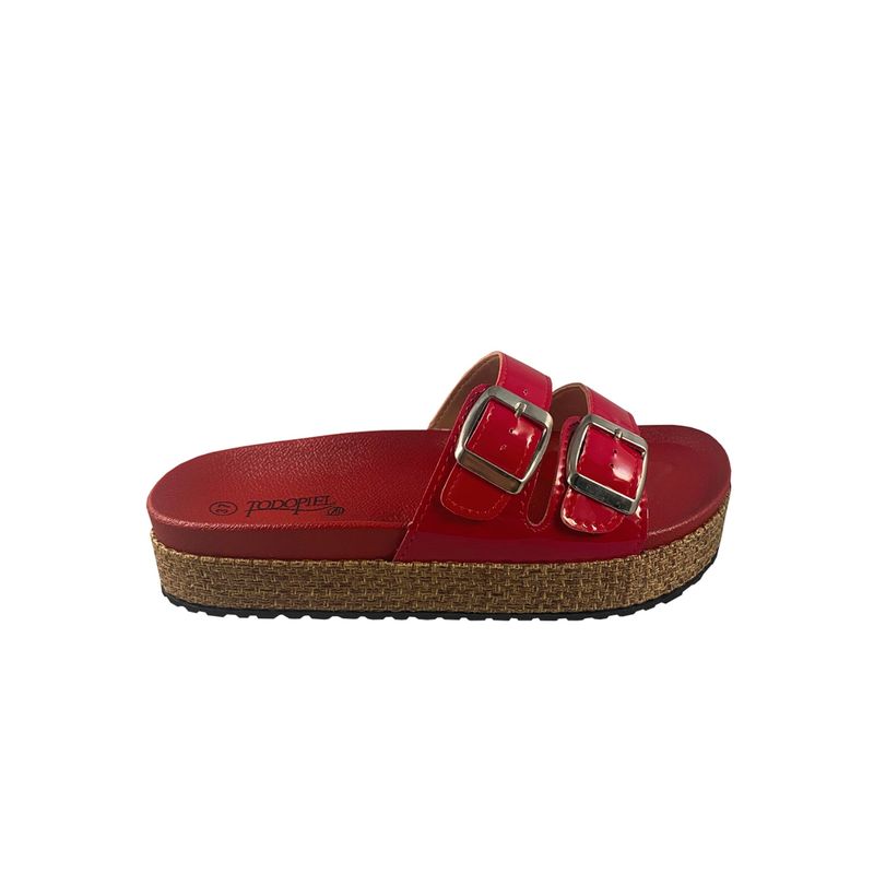 TODOPIEL - Sandalia Mujer Rojo Todopiel