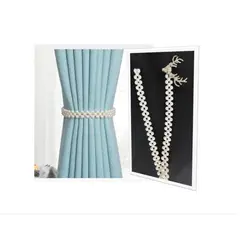 GENERICO - 2 Sujetador De Cortina Decorativo Hogar Accesorios Perla