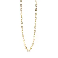MARRO - Cadena eslabón tradicional enchapado oro 18K