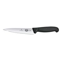 Cuchillo para trinchar Fibrox color Negro. Hoja 15 cm.