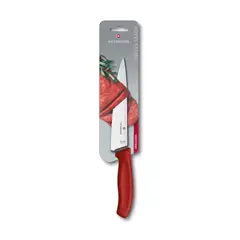 VICTORINOX - Cuchillo para trinchar Swiss Classic color Rojo Blister