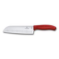 Cuchillo Santoku Swiss Classic color Rojo Blister