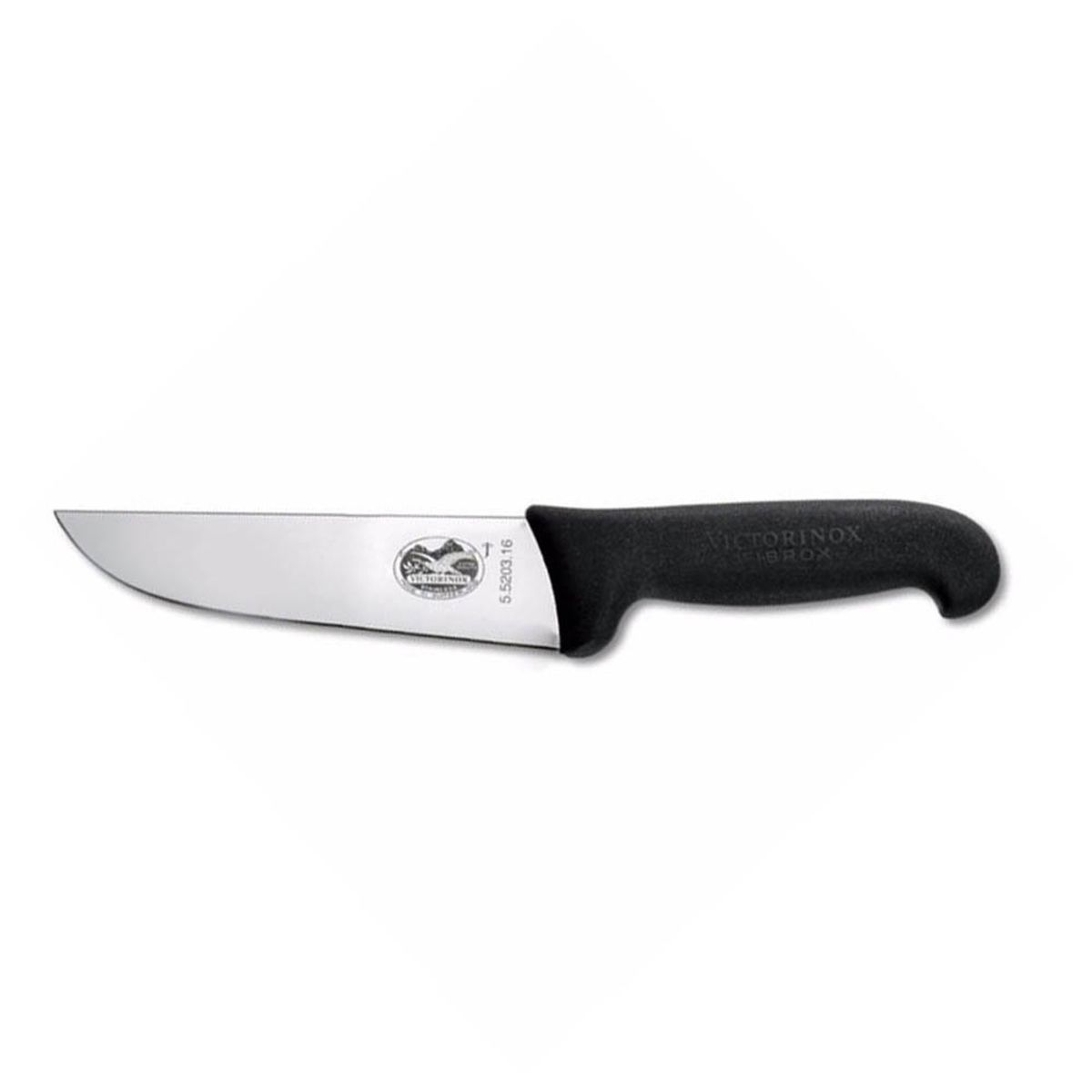 VICTORINOX - Cuchillo Carnicero Fibrox color Negro. Hoja 16 cm. Victorinox