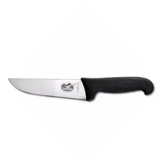 VICTORINOX - Cuchillo Carnicero Fibrox color Negro. Hoja 16 cm.