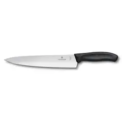 VICTORINOX - Cuchillo para trinchar Swiss Classic color Negro. Hoja 22 cm. Blister
