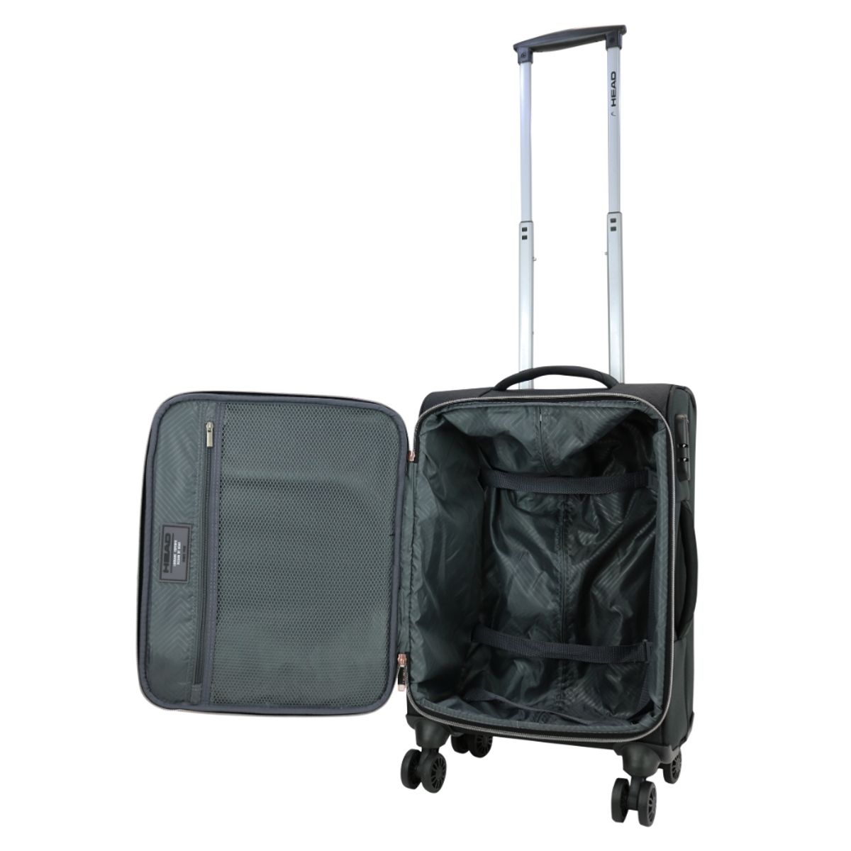 HEAD - Maleta Blanda Madrid S 8 Ruedas Negro RG Head