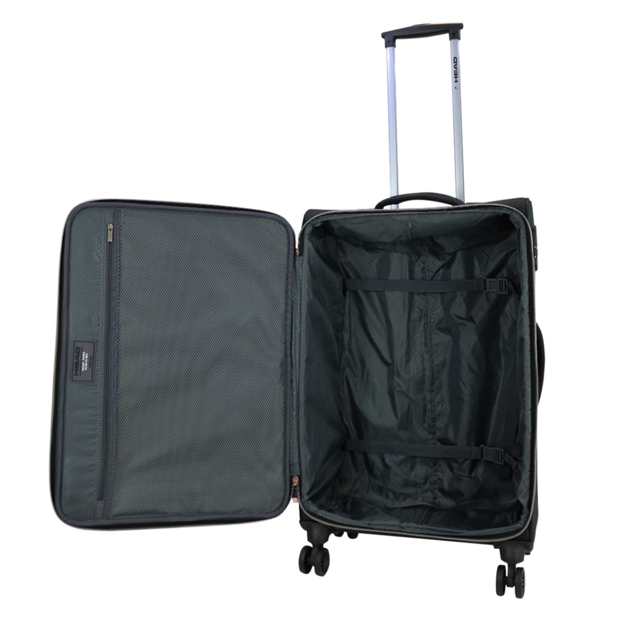 HEAD - Maleta Blanda Madrid M 8 Ruedas Negro RG Head