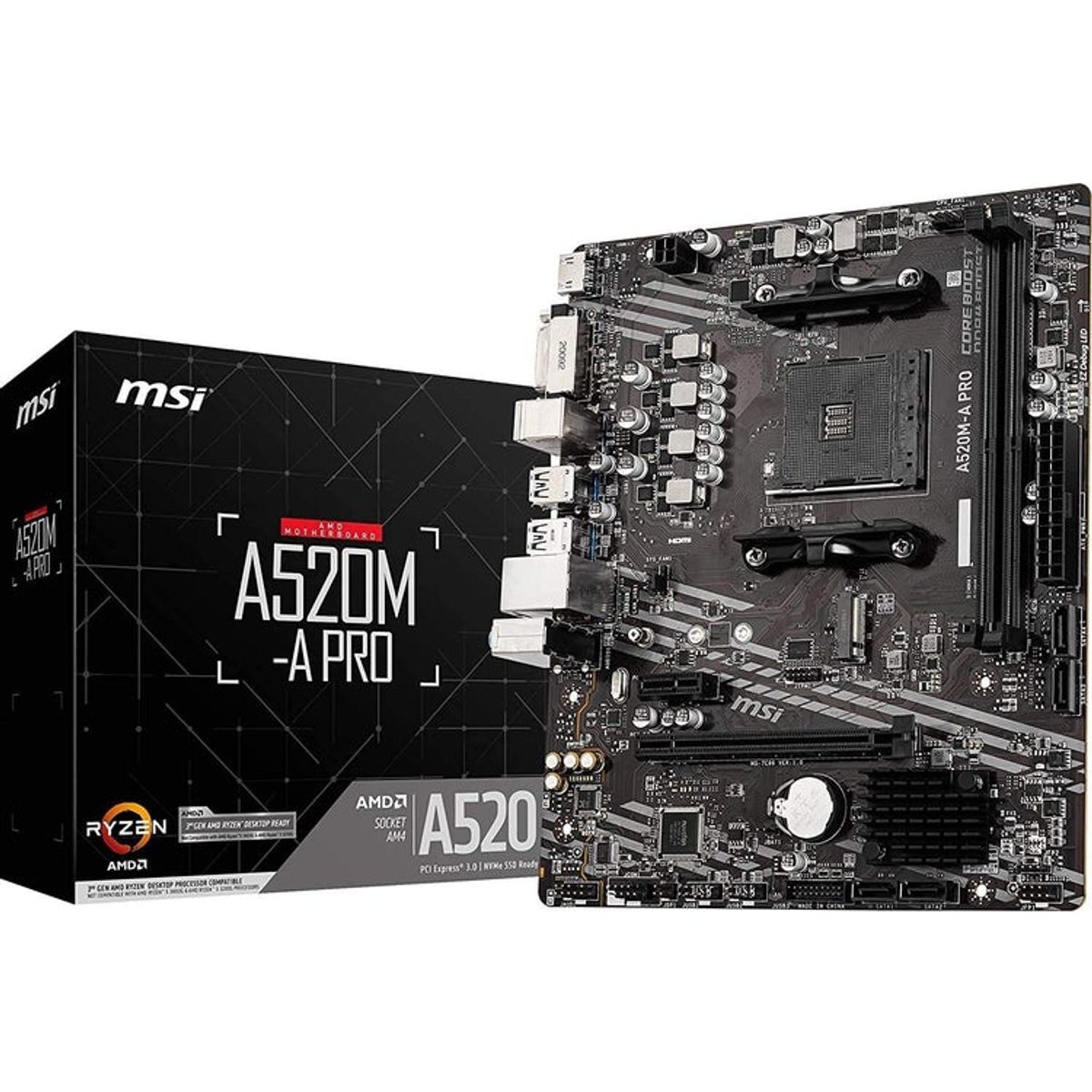 MSI - Placa Madre MSI A520M-A Pro