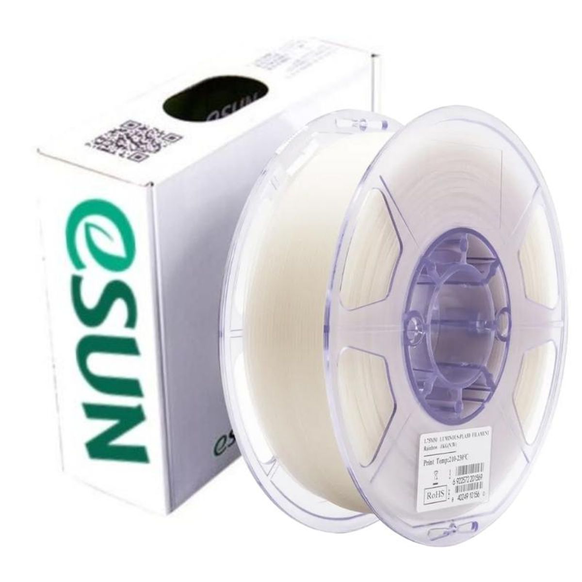 ESUN - Filamento 3D Pla Brilla En Oscuridad Esun 1kg 175mm Arcoiris