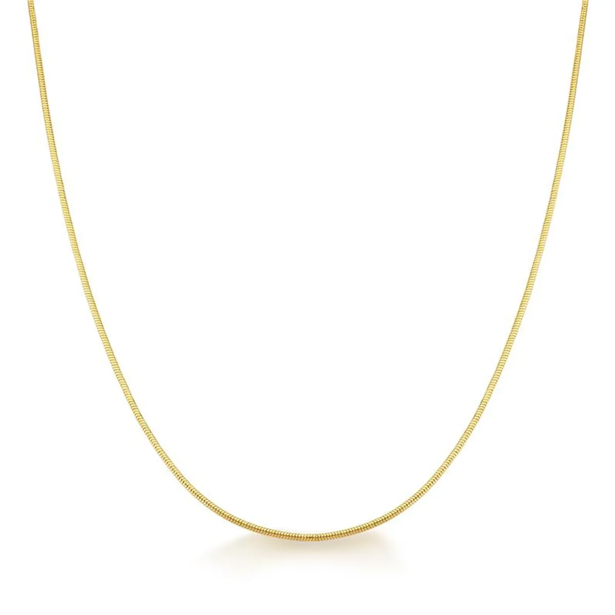 MARRO - Cadena cola de topo enchapado oro 18K