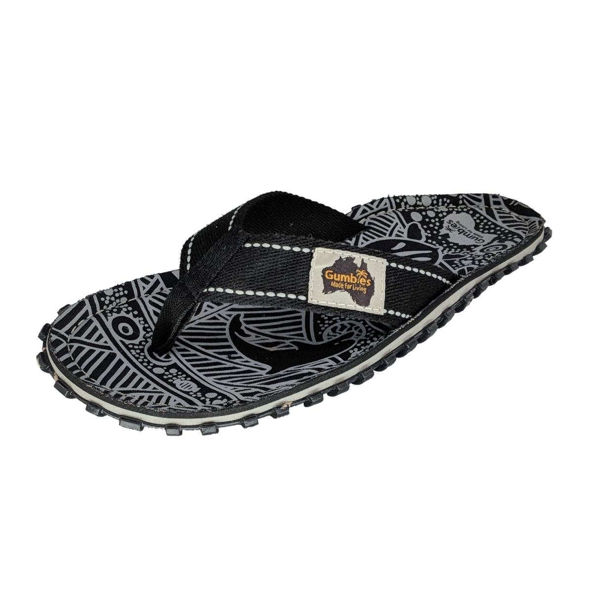 GUMBIES - Sandalia Unisex Canvas Black Signature Gumbies