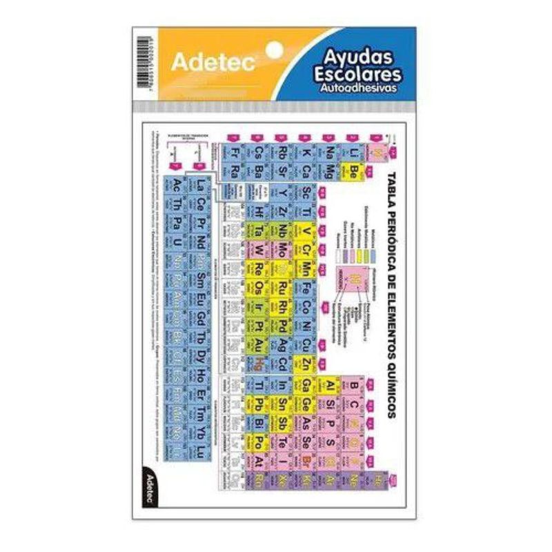 ADETEC - Ayuda Escolar Tabla Periódica Autodhesiva Adetec - 201