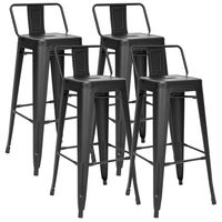 PACK DE 4 SILLA ALTA METAL TOLIX NEGRO