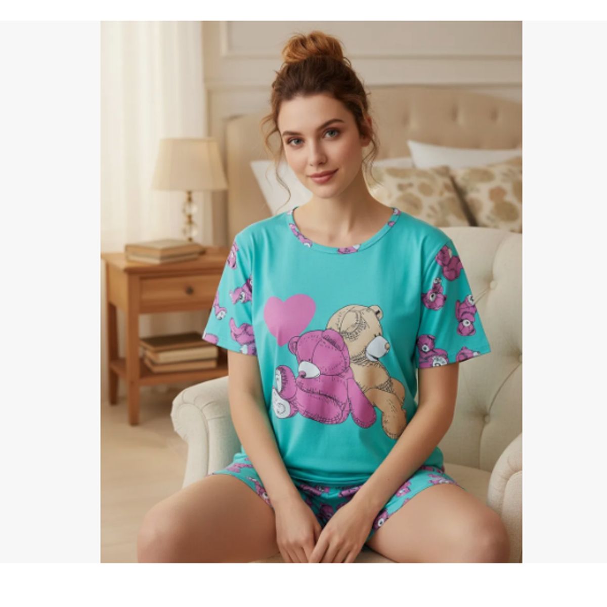 AGW - Pijama Mujer Verano Algodón