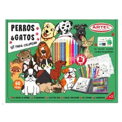 ARTEL - Set De Colorear 60 Piezas Mascotas