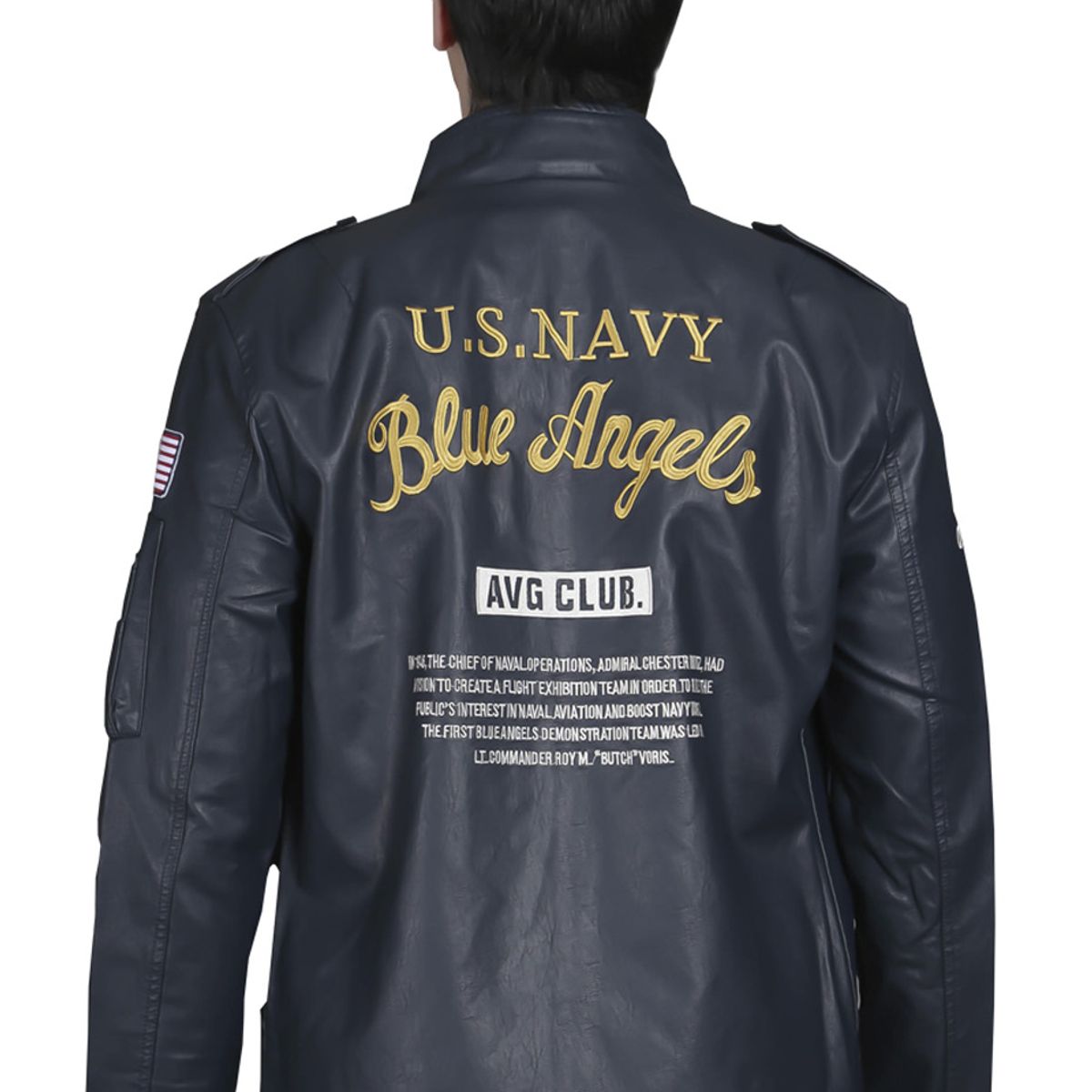 TODOPIEL - Chaqueta de Ecocuero Hombre Azul Marino Todopiel