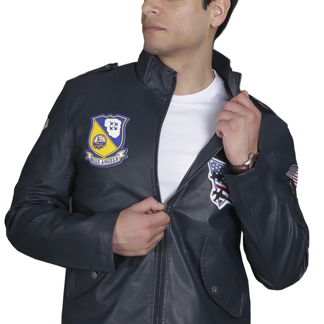 TODOPIEL - Chaqueta de Ecocuero Hombre Azul Marino Todopiel