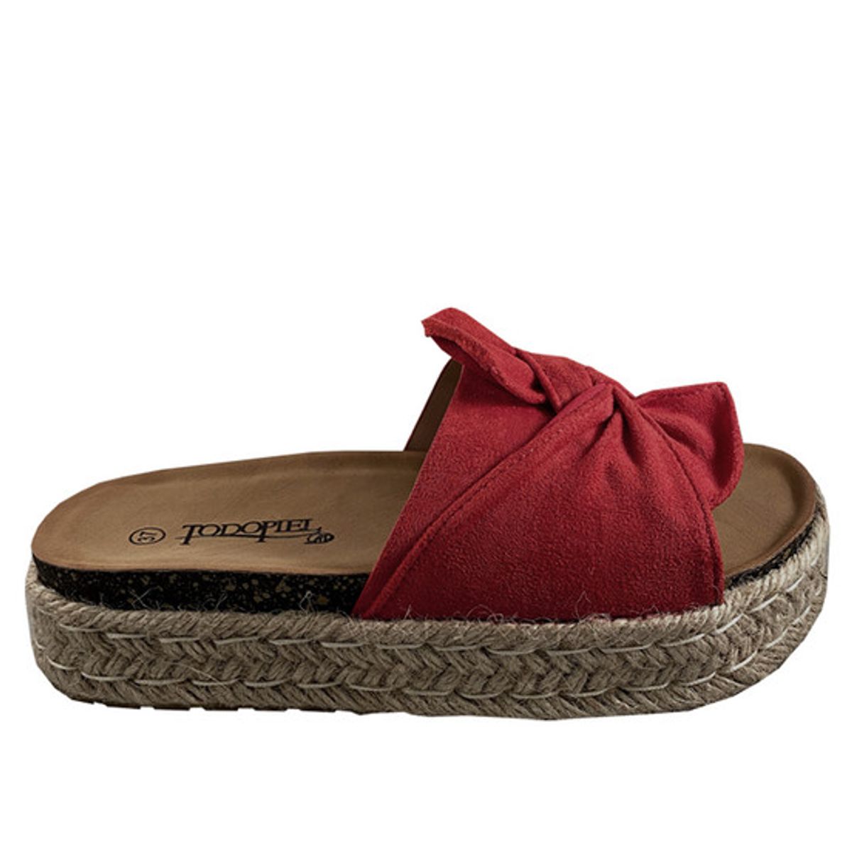 TODOPIEL - Sandalia Mujer Rojo Todopiel