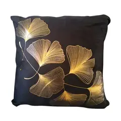 GENERICO - Funda Para Cojin Nordicas - Negra - Flor 01