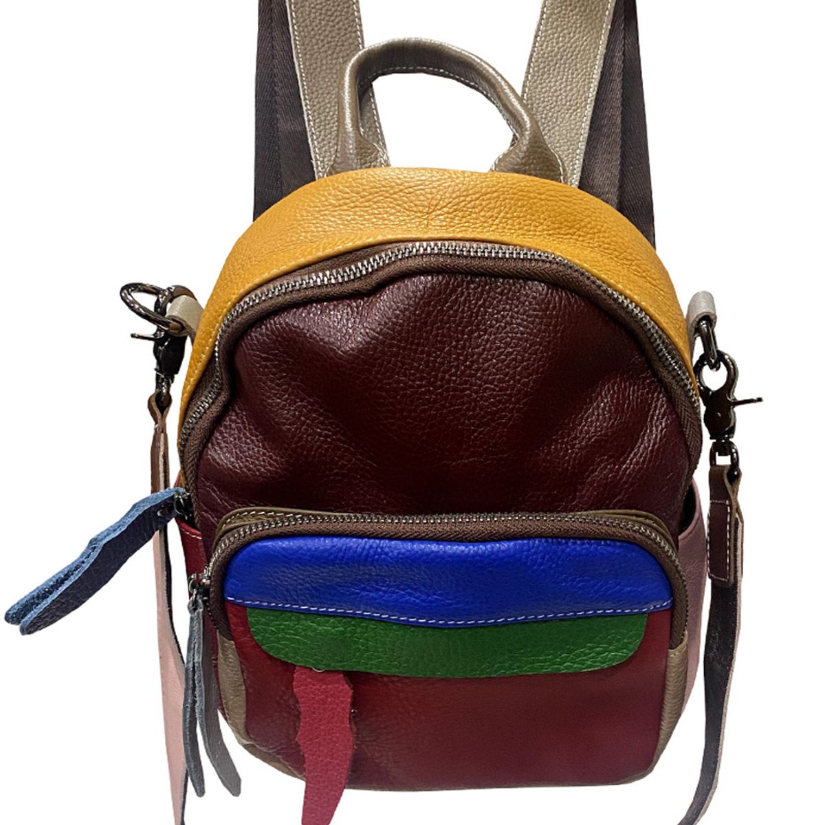 TODOPIEL - Mochila Cuero Mujer Multicolor Todopiel