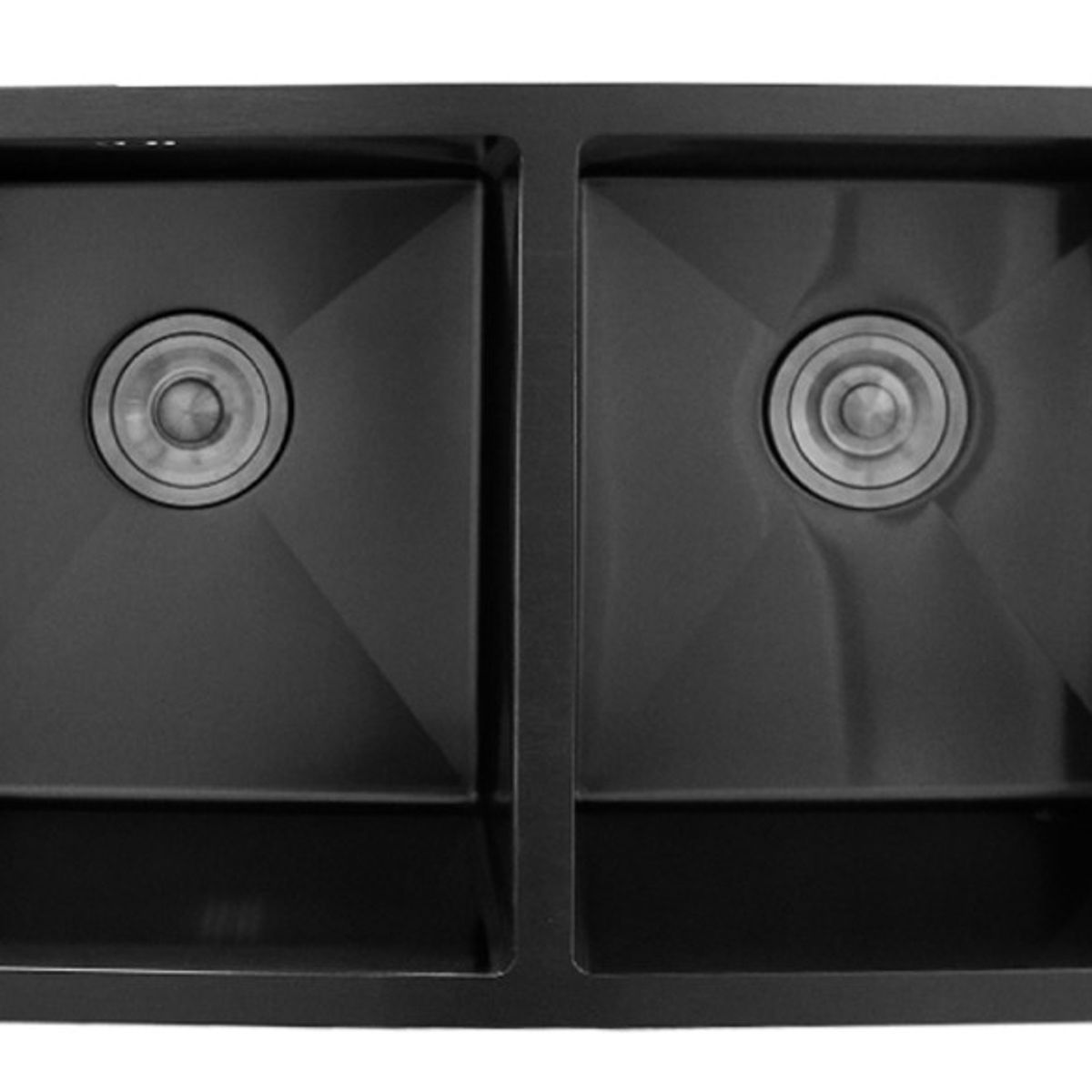 MODERN SPACE - Lavaplatos 78x43C Negro Delux Acero Inoxidable.