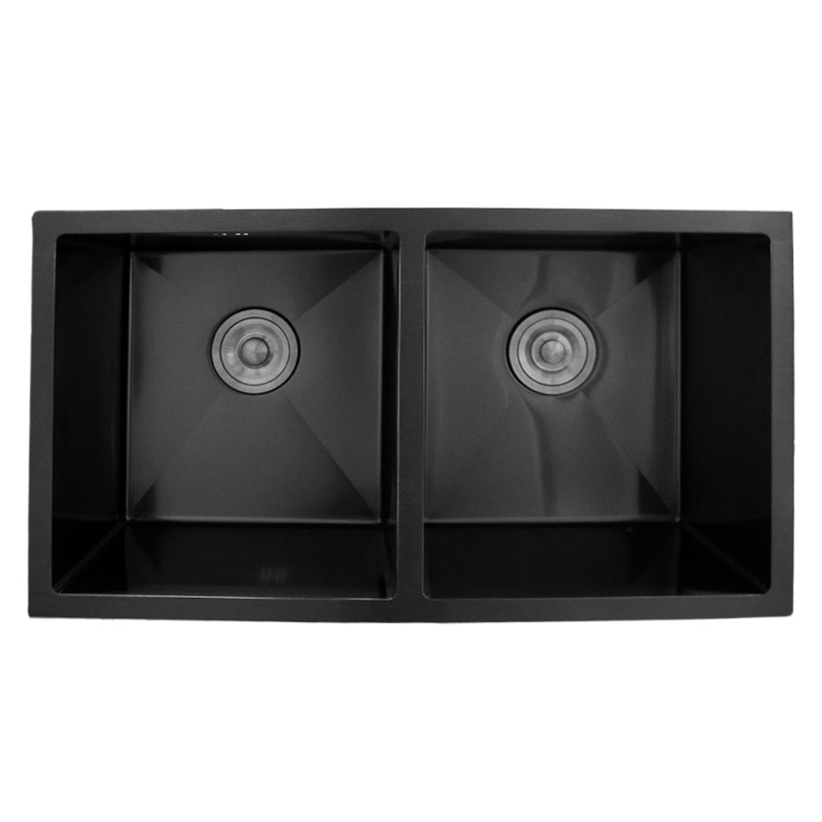 MODERN SPACE - Lavaplatos 78x43C Negro Delux Acero Inoxidable.