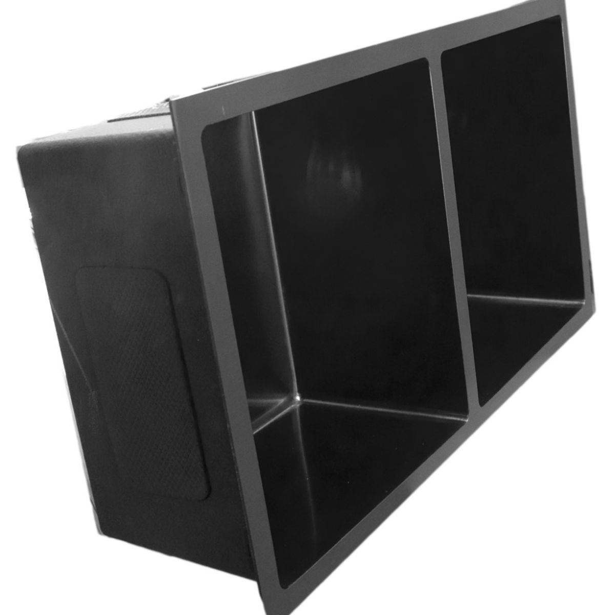 MODERN SPACE - Lavaplatos 78x43C Negro Delux Acero Inoxidable.
