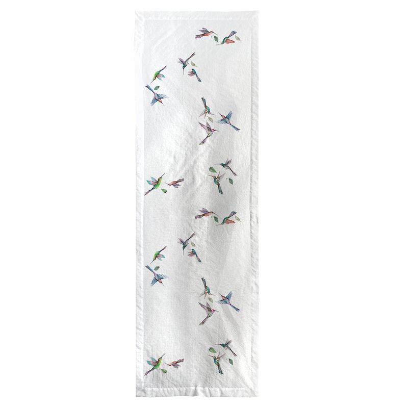 TUYO PRINT - Camino de mesa velo organza - Picaflor
