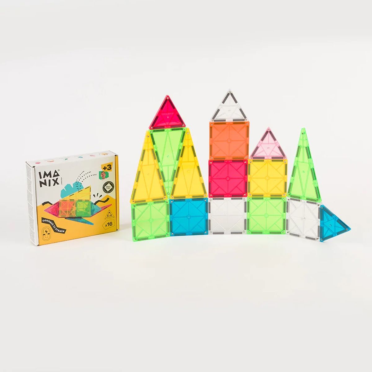 IMANIX - Imanix Juego 16 Piezas Magnéticas