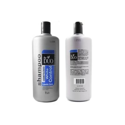 Imagen 2 del producto Shampoo Matizador Azul Dúo Litro Para Pelo Amarillos Y Canas